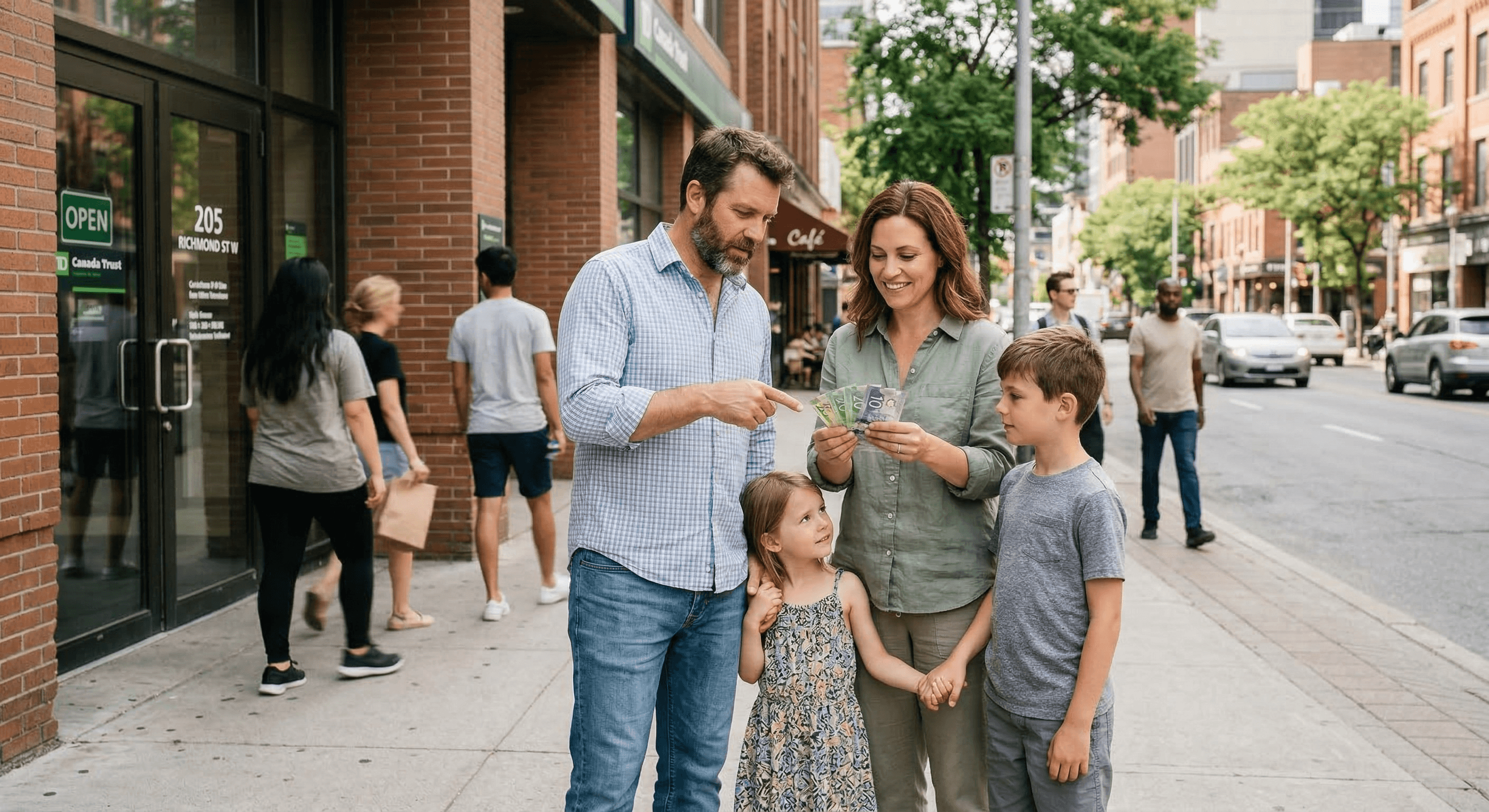 A couple reviewing where their money goes in a rent-to-own